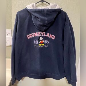 Vintage Original Disneyland Resort Mickey Mouse Zip Up Hoodie Women’s Size Large